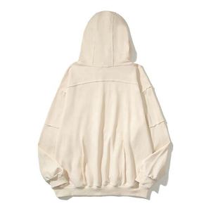 Fabricación 350 gramos de peso pesado 100% algodón pulóver sudaderas con capucha caída hombro estampado para hombres invierno alta calidad - Product Image 2