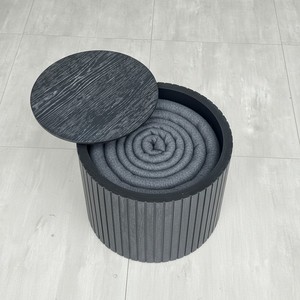 Table basse carrée moderne pour salon vietnamien, ensemble de 2 pièces, design durable et peu encombrant, couleur noire, meubles de maison - Product Image 6