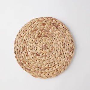 Hand woven <b>round</b> water hyacinth <b>placemat</b> supplier direct sale plate mat <b>placemats</b> for table setting - Product Image 3