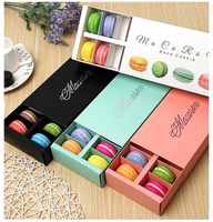 Haute Qualité Cupcake Macaron Donut Tarte Aux Fruits Gaufre Hamburger Boîte Petit Paquet En Carton Pour La Nourriture