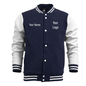 Chaqueta con letras bordadas para hombre, chaqueta de béisbol holgada de Hip Hop callejero, ropa informal, chaqueta para actividades al aire libre para hombre - Product Image 3