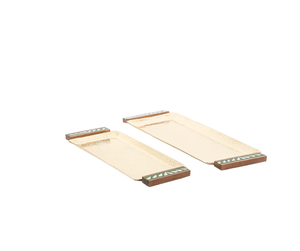 Plateau en marbre artisanal avec couvercle rond transparent adapté aux fêtes, mariages ou occasions spéciales servant des friandises d'Inde - Product Image 5