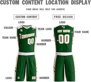 Maillot de basket-ball unisexe personnalisé 100% polyester, maille réversible, sans manches, séchage rapide, respirant, ensemble de vêtements de sport d'entraînement - Product Image 3