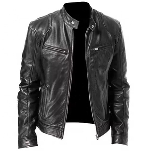 2025 Best Design Men <b>Genuine</b> <b>Leather</b> <b>Jackets</b> Custom High Quality Men <b>Leather</b> <b>Jacket</b> Wholesale Breathable <b>Leather</b> <b>Jackets</b> - Product Image 4