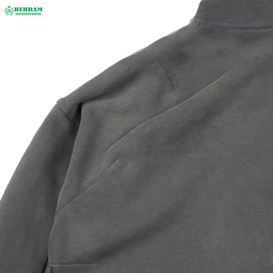 Top Selling Fully Customized Plain Zip Hoodie 400 GSM Polyester/Cotton Blend Fleece/French Terry Regular Fit Heavyweight Quick - Product Image 5