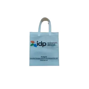 भारतीय निर्यातकों द्वारा बिक्री के लिए पीपी सामग्री से निर्मित मुद्रित बैग के साथ नव आगमन लूप हैंडल मुद्रित गैर बुना बैग