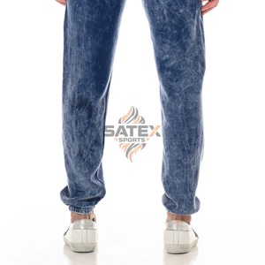 กางเกงขายส่งแบบใหม่ บริการ OEM ผ้าฟลีซซับใน ล้างสีแบบ Acid Wash สไตล์ลำลอง คุณภาพพรีเมียมสำหรับผู้ชาย ขายดีที่สุด ทรงปกติ ผลิตจากโพลีเอสเตอร์/คอตตอน - Product Image 4