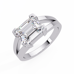 Anillo de Compromiso Solitario con Esmeralda y Diamante Cultivado en Laboratorio, Certificado IGI, Oro Sólido de 14K, Anillo de Boda, Fabricante Mayorista - Product Image 4