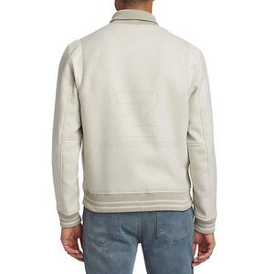 Veste de survêtement pour homme en coton 100% Nouvelle arrivée 2025 Col montant Logo frontal Respirant Veste d'hiver - Product Image 3