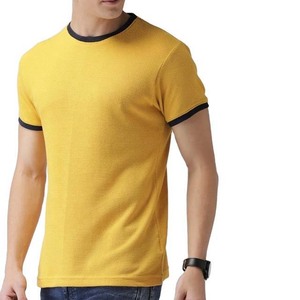 Camisetas Personalizadas al por Mayor para Hombre, 100% Algodón, Cuello Redondo, Impresión Ringer, Lisas, OEM, Alta Calidad, Ecológicas, Transpirables - Product Image 1