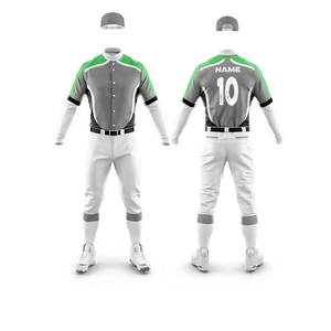 2025 Jersey y pantalones de béisbol personalizados para hombres, camisetas transpirables con estampado Digital, uniforme de softbol, sublimación, patrón en blanco - Product Image 1