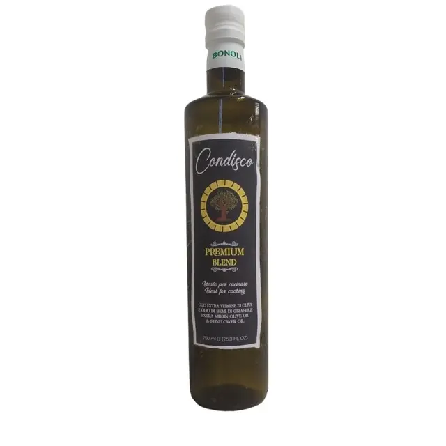 Condisco Premium Blend Extra Vierge Zonnebloemolie 750Ml Vers En Voor Het Koken Verpakt In Glazen Fles Economische Olie