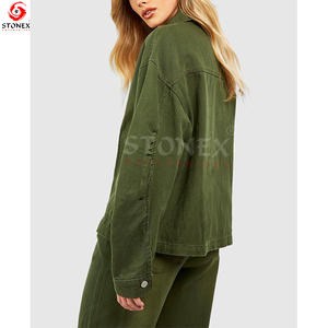 100% Cotton Women <b>Jackets</b> Breathable Trendy Fashionable <b>Customized</b> Stylish <b>Jackets</b> for Sale - Product Image 2