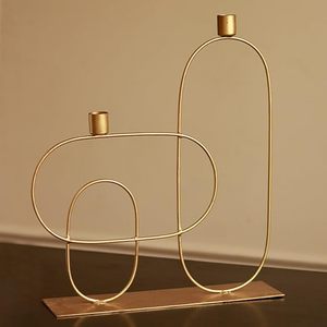 Support de bougie pour la décoration de la maison, bougeoir en métal de qualité supérieure, parfait pour rehausser l'ambiance de tout espace de vie élégant - Product Image 2