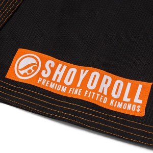 Kimono de Jiu-Jitsu BJJ Gi Shoyoroll Ember Competitor Edición Limitada, Negro con Combinación Naranja - Product Image 2