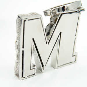 Colgante grande Iced Out Moissanite Hip Hop Colgante Hombres Diamante Colgante Moisaanite Colgante Barato Moissanite Diamante Colgante - Product Image 4