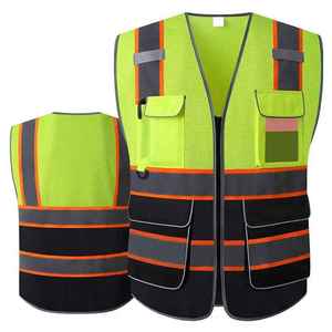 Gilet de sécurité réfléchissant respirant de haute qualité, dernier design 2026, pour hommes, logo personnalisé, vêtements de travail haute visibilité, protection - Product Image 3