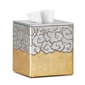 Square <b>Napkin</b> Holder in Gold and <b>Silver</b> Metal with Natural Finished Perfect for Hotel Ware Restaurant Table Decor Elegant Style - Product Image 1