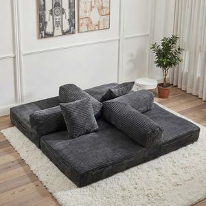 Sofá de Tela Moderno en Oferta, para Sala de Estar, Apartamento, Hospital, Minimalista, Plegable, Cómodo, Duradero, Seccional, de Espuma Completa - Product Image 6