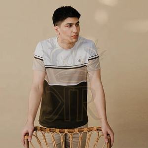 T-shirt uni surdimensionné de haute qualité, poids lourd, impression, broderie, personnalisé, blanc, 100% coton, t-shirt pour homme - Product Image 4