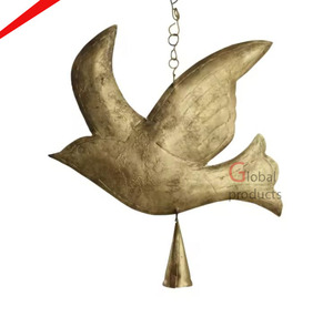 Decorative Brass <b>Small</b> Size Metal Angel Tree Hanging Ornament - Product Image 5