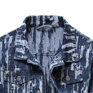 Veste en jean pour homme, style streetwear, 100% coton, sur mesure, vente en gros, mode décontractée - Product Image 4