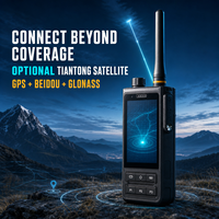 Radio bidirectionnelle DMR PoC 4G LTE D268, étanche IP68, robuste, Android, double SIM, 4W VHF UHF, talkie-walkie avec GPS, écran tactile 3,5 pouces