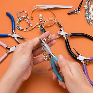 INSTRUMENTS CHIRURGICAUX INTENSES Fabrication de bijoux Ensemble de pinces en acier inoxydable Aiguille à chaîne Pince à fermeture éclair courbée Enroulement de fil Réparation - Product Image 6