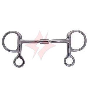 Mèche Baucher à joues sur mesure Rembourrage souple en acier inoxydable de qualité supérieure Mèche à anneau lâche avec culotte en argent allemand - Product Image 1