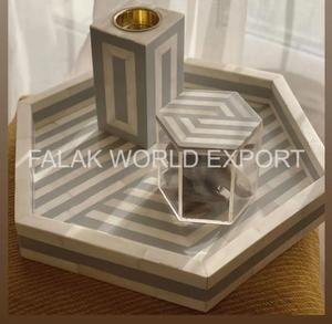 Exclusivo Juego de Incienso con Incrustaciones de Nácar |   Quemador de Incienso Árabe Decorativo Hecho a Mano para Fragancia del Hogar y Regalos FWE - Product Image 5