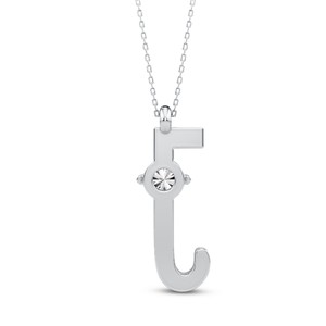 Elegante Colgante Personalizado con Inicial Solitaria, Diamante Cultivado en Laboratorio VVS VS EF, Plata de Ley 925 con Acabado en Oro, Letra Mayúscula Fina - Product Image 2