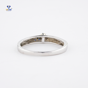 Diamante natural 0,20 Anillo de bodas Color DE LA L-M Claridad no certificada Diamante Anillo de compromiso Joyería - Product Image 3