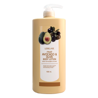 LEBELAGE Lait Corporel Hydratant Profond à l'Avocat, à l'Olive et à la Vitamine C, Apaisant, Nourrissant, Extra Éclaircissant, Fruité, pour Adultes