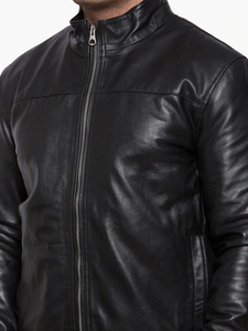 New Arrival High Quality Sheep Skin Long <b>Thin</b> Hooded Men's Fashion Leather <b>Jacket</b> Custom Logo Design <b>Waterproof</b> Breathable - Product Image 2