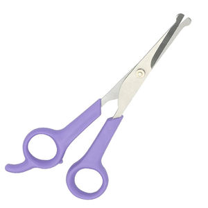 Ciseaux à poils d'animaux avec poignée en plastique et lames droites et tranchantes Ciseaux de toilettage pour poils de chien en acier inoxydable - Product Image 2