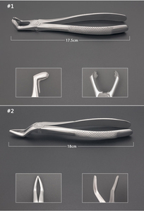 คีมถอนฟันเหล็กเกรด I คุณภาพสูงแบบแมนนวล OEM พร้อมโลโก้สั่งทำ ราคาโรงงานโดยตรง ชุดอุปกรณ์ผ่าตัด ออกแบบตามหลักสรีรศาสตร์ ได้รับมาตรฐาน CE - Product Image 4
