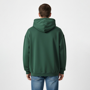 Sweat-shirts à capuche pour hommes en molleton 100% coton personnalisés de la rue principale, manches longues, coupe ample, style poche kangourou, vêtements décontractés - Product Image 6