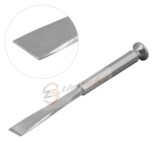 Ciseau Stille chirurgical Zelmi 20cm, instrument chirurgical orthopédique ostéotome plat certifié CE outil de chirurgie osseuse OEM - Product Image 1