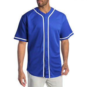 Maillots de baseball unis personnalisés, respirants, pour hommes, en vente en ligne - Product Image 6