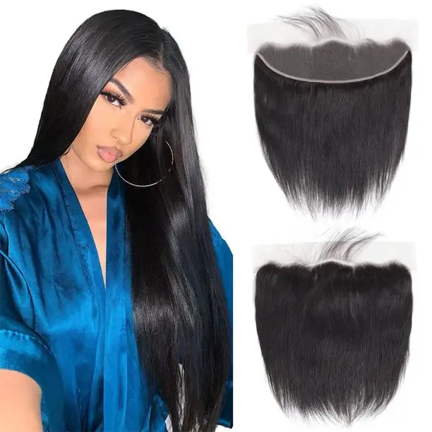 Frontal 100% Human Hair Wigs Aligned Virgin Bundles Hd Lace Closures Frontals for Black People Raw Indian 13X4 13X6
