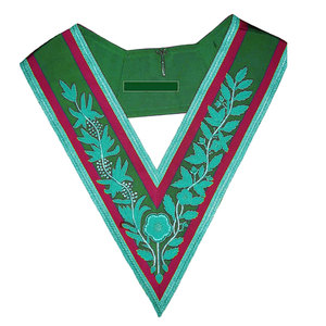 Haute Qualité 14 Degrés Franc-Maçon Rite Écossais Collier En Gros Maçonnique Regalia Broderie Artisanat Couture Prix Compétitif" - Product Image 6