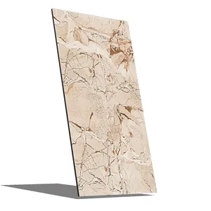 Azulejos de porcelana pulida Glister, 80x160 cm, 80x160 cm, Base marrón esmaltada, revestimiento de suelo y pared - Product Image 3