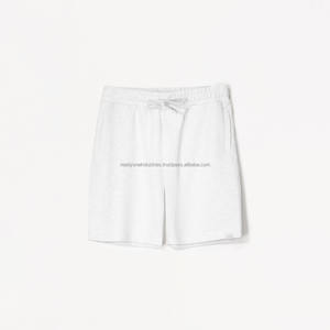 Ropa de calle con estampado de algodón 100% de peso pesado de alta calidad, pantalones cortos informales, pantalones de chándal para hombre, pantalones cortos de mezclilla para hombre - Product Image 4