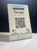 Mini Etiqueta RFID NFC Premium de 4MM con Código QR Integrado, Soporte de Exhibición para Mesa de Pago en Hoteles con Acrílico de 4MM