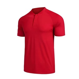 <b>Men's</b> <b>Collarless</b> Golf Polo Tshirt Quick Dry Polo <b>Shirt</b> Short Sleeve Henley <b>Shirt</b> Active Striped Polo <b>Shirts</b> - Product Image 2