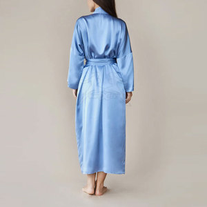 Precio al por mayor Mujeres Batas de seda Tamaño personalizado Mujeres Batas de seda Nuevo diseño Mujeres Batas de seda - Product Image 5