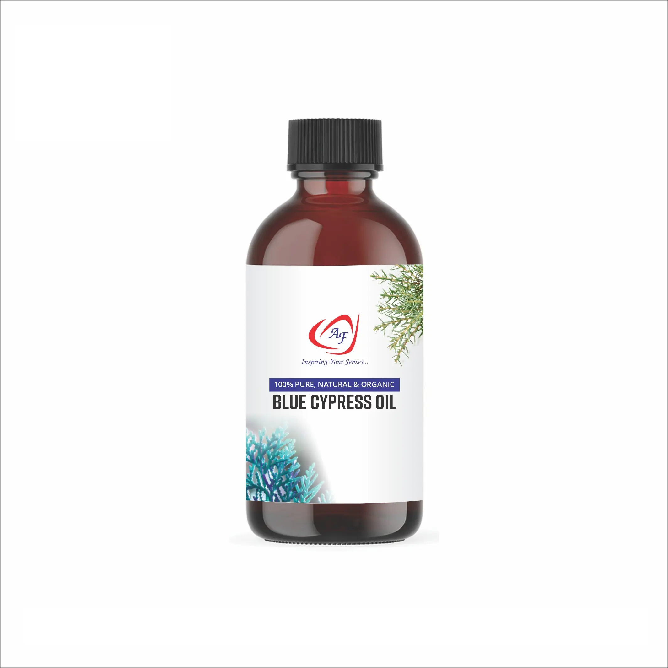 100% Pure Aromatic Blue Cypress Oil Óleo Essencial Com Gift Set Garrafa Cypress Óleo De Pinho