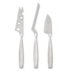 Ensemble d'outils de décoration de fromage familial, épandeur de fromage en acier inoxydable plaqué argent avec poignée en brindille ensemble d'épandeurs de fromage - Product Image 3