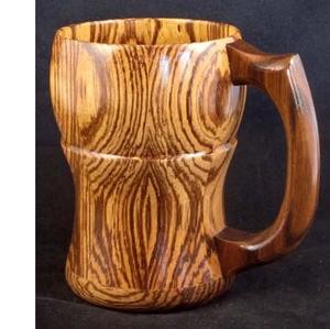 Tasse en bois de style rustique pour boissons chaudes, mariages, fêtes, événements - Product Image 6