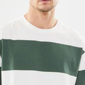 Camiseta de algodón de gran tamaño para hombre, holgada, informal, estilo Hip Hop, talla grande, manga corta, transpirable, logotipo frontal - Product Image 6